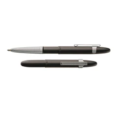 Химикалка Fisher Space Pen Matte black Bullet with chrome finger grip 400BC-CL