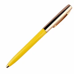 Химикалка Fisher Space Pen Cap-O-Matic Brass cap Yellow barrel 775G-Y в подаръчна кутия