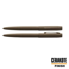 Химикалка Fisher Space Pen Cap-O-Matic Ceracote Flat dark earth M4H265 в подаръчна кутия