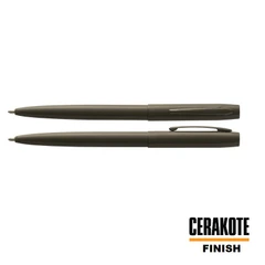 Химикалка Fisher Space Pen Cap-O-Matic Ceracote O.D. Green M4H240 в подаръчна кутия