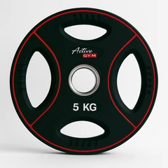 20кг GRAY Олимпийски свободни уретанови (TPU) тежести Active Gym TPU Weights