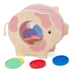 Образователен комплект, Battat, Касичка Прасенце, 11 части