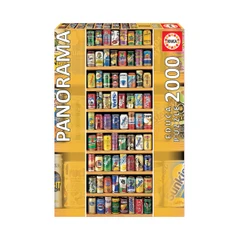 Колекция от кенчета - панорамен пъзел 2000 части