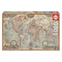 Политическа карта на света - Миниатюра - пъзел 1000 части