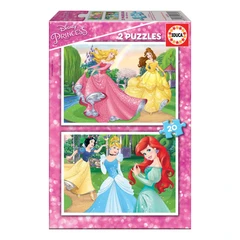Дисни принцеси - пъзел 2х20 части