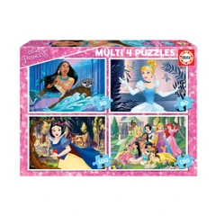 4 в 1 Дисни принцеси - пъзел 50-80-100-150 части