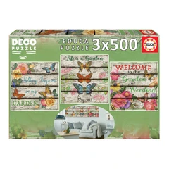 Градски градини - интериорен пъзел 3х500 части