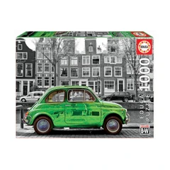 Кола в Амстердам - черно-бял пъзел 1000 части