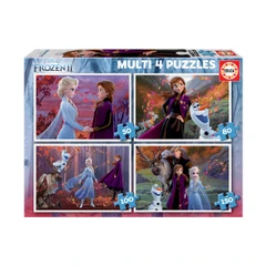 4 в 1 Фроузън - пъзел 50-80-100-150 части