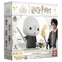 Пъзел, Educa, Мини фигурка, Лорд Волдемор 3D, 46 части