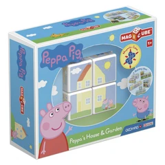 Магнитен конструктор, Geomag, Magicube, Peppa Pig, Къщата и градината на Пепа Пиг, 4 части