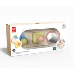 Образователна сензорна играчка Монтесори, Hape, Огледални форми, 24.6 x 6 x 8.8 см