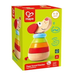 Музикално кученце Hape С цветни рингове, Многоцветен