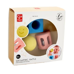 Бебешка дрънкалка, Hape, Геометрични фигури, 3 части