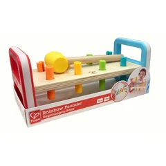 Дървен комплект, Hape, Игра с чукче, Дъга, 10 части