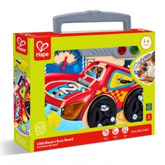 Интерактивен дървен комплект, Hape, Образователна дъска, Малкият състезател