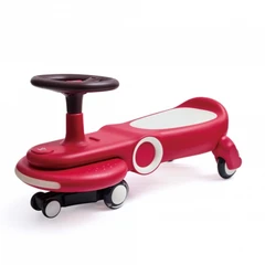 Балансираща количка с LED светлини, Hape, Червена