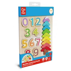 Дървен пъзел, Hape, цветове и форми, 9 части