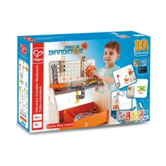 Игрален комплект, Hape, Дървена работна маса, Млад изобретател, 58 части