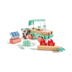 Дървен комплект, Hape, Слънчеви офроуд приключения, 11 части