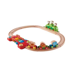 Дървена игра, Hape, Музикална железница, 54 x 11 x 46 cm