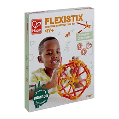 Бамбуков конструктор, Hape, Flexistix, Креативни конструкции, 66 части