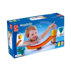 Комплект дървена писта, Hape, Quadrilla, Скейт парк, 9 части