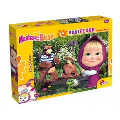 Пъзел, Lisciani, Маша Мечока, Двулицев пъзел 24 части