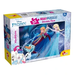 Пъзел, Lisciani, Frozen, Двулицев пъзел 35 части