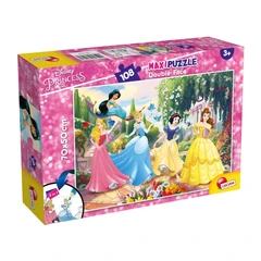 Пъзел, Lisciani, Disney Princess, Принцеси, Двулицев пъзел 108 части