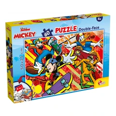Пъзел, Lisciani, Mickey Mouse, Двулицев пъзел 60 части
