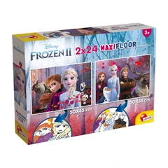 Пъзел, Lisciani, Frozen, Двулицев пъзел 2 х 24 части