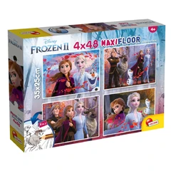 Пъзел, Lisciani, Frozen, Двулицеви пъзели 4 х 48 части