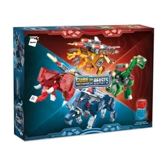 Конструктор, Qman, Mechanical Beasts, Куб с бронирани чудовища, 177 части