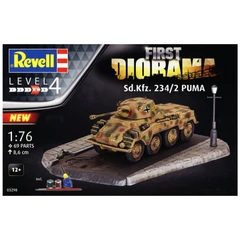 Сглобяем модел, Revell, Брониран автомобил Sd.Kfz 234/2 Puma, Комплект диорама