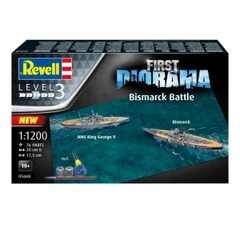 Сглобяем модел, Revell, Диорама Битката Bismarck HMS и King George V, 76 части