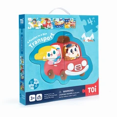 Пъзел Toi World Транспортни средства, 4 в 1