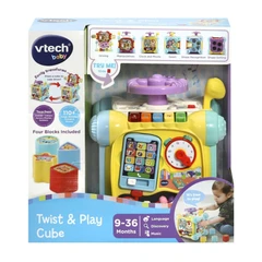 Интерактивна играчка, Vtech, Музикален образователен куб, 21.5 x 21.5 x 24 cm