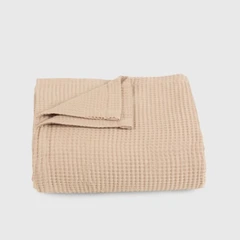 Кувертюра за легло СИЕСТА БЕЖ 100% Памук, 160/230