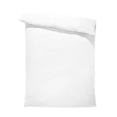 Едноцветен спален плик в БЯЛО, 100% Памук Ранфорс, 150/215см