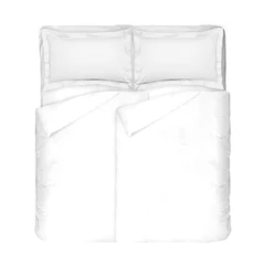 Луксозно спално бельо в БЯЛО от 100% Памучен сатен, 5 части