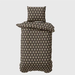 Спално бельо памучен сатен без долен чаршаф КАРЕРО - 2 части