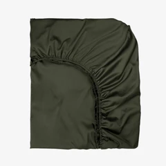 Чаршаф с ластик  ХЪНТЪР, 100% Памучен сатен, 200/200/25 см