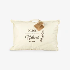 Удобна Възглавница НАТУРАЛ с лицев плат 100% суров памук