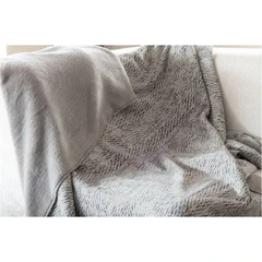 Одеяло CHENNIL SHERPA, 200х200, сив