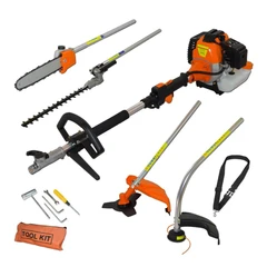 Mултифункционален бензинов тример за трева GREENYARD, 5 в 1- 52 куб.см 2.2 КW