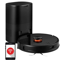 Lydsto R1 Pro, Сухо и Мокро почистване, Автоматична станция за отпадъжи, Черен