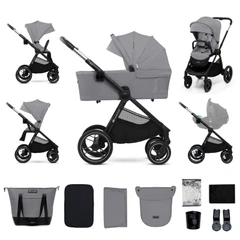 KinderKraft бебешка количка 2в1 NEA 2.0 PLATINIUM GREY