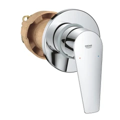 Смесител Grohe BauEdge 29040001, Стенен, За душ, За вграждане, Вътрешно и външно тяло, Хром