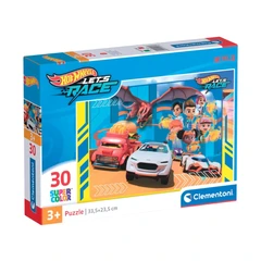 CLEMENTONI 30ч. Пъзел HOT WHEELS , 33,50x23,50cm